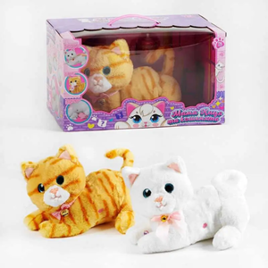 عروسک رباتیک گربه موزیکال با بچه CAT PETS 93381E